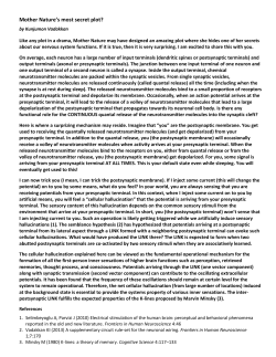 Mother Nature`s most secret plot?