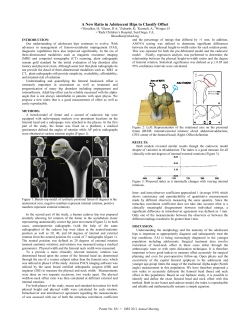 A New Ratio in Adolescent Hips to Classify Offset