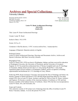 Lester W. Routt Architectural Drawings 1912-1970 DADA