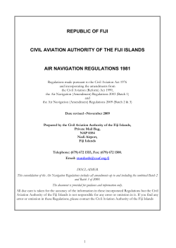 SECTIONS 3, 11, 18 and 22-AIR NAVIGATION REGULATIONS