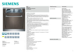 Siemens SN65E011EU Dishwasher fully integrated