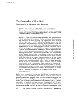 The Permeability of Thin Lipid Membranes to Bromide and Bromine