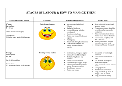 the birth of your baby &ndash; the 3 stages of labour