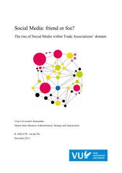 Social Media: friend or foe? - VM