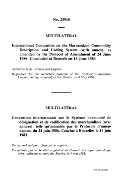 International Convention on the Harmonized Commodity Description