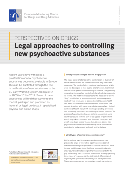PDF (Legal approaches to controlling new psychoactive substances)