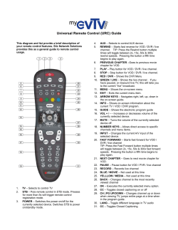 Universal Remote Control (URC) Guide