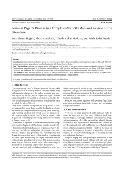 Perianal Paget`s Disease in a Forty-Five-Year