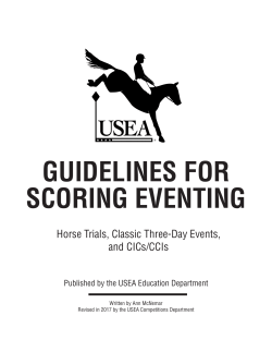 Guidelines For Scoring Eventing - United States Eventing Association