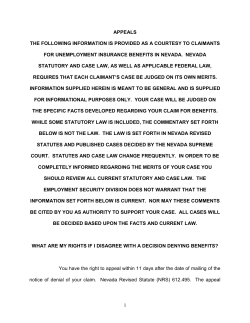 appeals the following information is provided as a courtesy