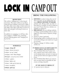 bring the following - Rejoice in the Mission