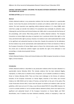 Diffusion: the UCLan Journal of Undergraduate Research Volume 8