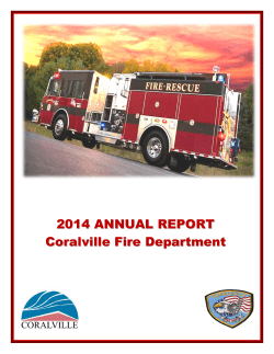 2014 Annual Report - City of Coralville