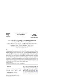 Wildfire-resistant biological soil crusts and fire