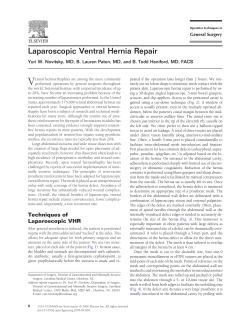 Laparoscopic Ventral Hernia Repair