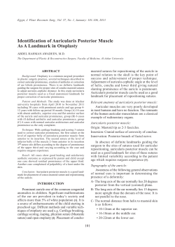 Identification of Auricularis Posterior Muscle As A Landmark
