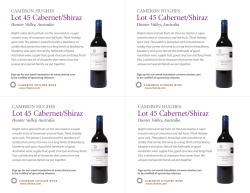 Lot 45 Cabernet/Shiraz Lot 45 Cabernet/Shiraz Lot 45 Cabernet