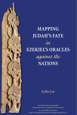 Mapping Judah`s Fate in Ezekiel`s Oracles against the Nations