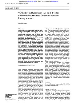 literary sources - Annals of the Rheumatic Diseases