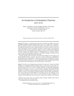 An Introduction to Stratospheric Chemistry
