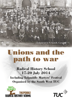 Unions and the path to war