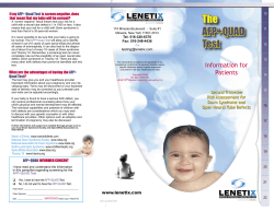 Down Syndrome and Spina Bifida Testing