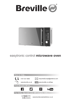 easytronic control microwave oven