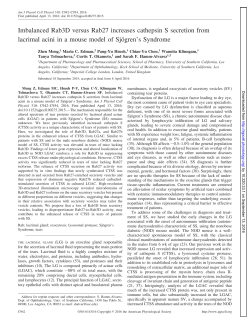 Imbalanced Rab3D versus Rab27 increases cathepsin S secretion