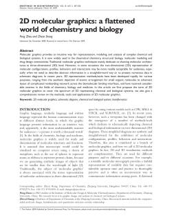 2D molecular graphics: a flattened world of