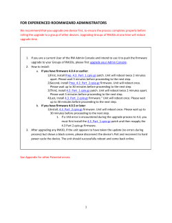 for experienced roomwizard administrators