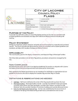 City of Lacombe Flags