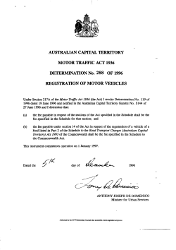 Authorised - ACT Legislation Register