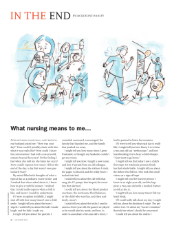 What nursing means to me…