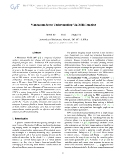 Manhattan Scene Understanding via XSlit Imaging