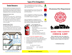 OFD Home Fire Safety Checklist