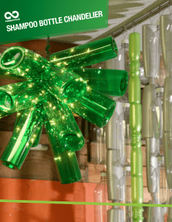 SHAMPOO BOTTLE CHANDELIER