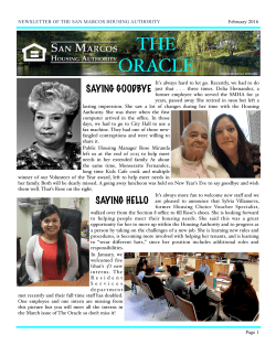 SMHA Oracle - February 2016