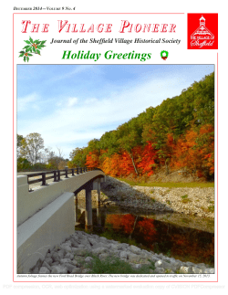 December 2014 - Sheffield Village