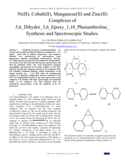 Ni(II), Cobalt(II), Manganese(II) and Zinc(II) Complexes of 5