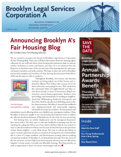 Brooklyn Legal Services Corporation A