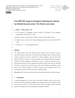 First GPS TEC maps of ionospheric disturbances induced by