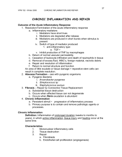 chronic inflammation and repair