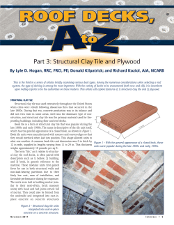 Roof Decks, A to Z Part 3: Structural Clay Tile and Plywood