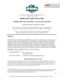 Bánffi Soda Limited Partnership