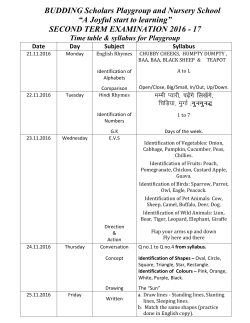SECOND TERM EXAMINATION 2016