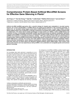 Comprehensive Protein-Based Artificial MicroRNA