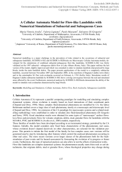 EnviroInfo 2009: A Cellular Automata Model for Flow