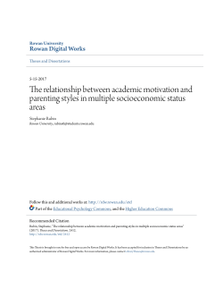 The relationship between academic motivation and parenting styles
