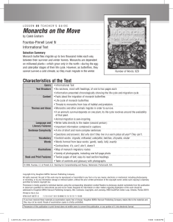 Monarchs on the Move - Houghton Mifflin Harcourt