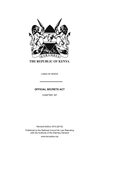 official secrets act